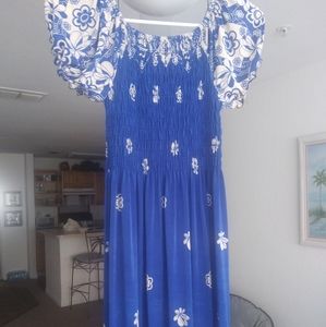 Blue beach dress